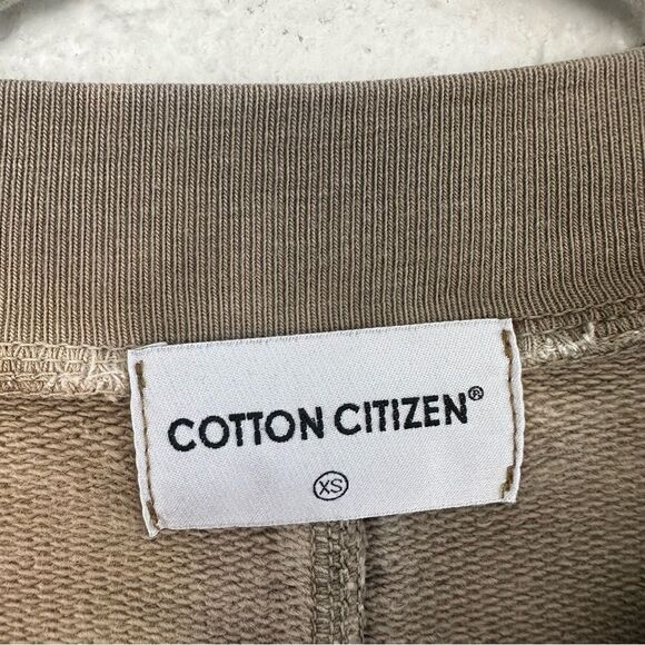 COTTON CITIZEN Sweatshirt Women XS Moss Haze Tie Dye Crop Long Sleeve Crew - Picture 5 of 7